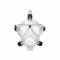 Scuba Full Facial Covering Adjustable Strap Silicone Full Facial Covering Wide View Outdoor Athletic Gear for Underwater Assistance