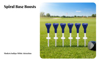 6 Pieces Adjustable Sport Tee Long-Lasting Silicone Head Sport Tee Portable Low Drag for Beginners, Driving Range