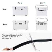 Sealing Strip for Rotomolded Cooler, Rubber Silicone Gasket, Waterproof and Leak-Proof