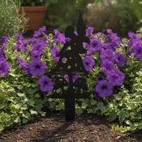 Garden Silhouette Fairy Bird Metal Stake Ornament for Lawn and Yard Decor