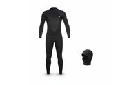 3mm Full-Body Wetsuit Streamlined One-Piece Wetsuit Snug Long-Sleeve Dive Skin Insulating for Children, Water Sports, Snorkeling, Surfing