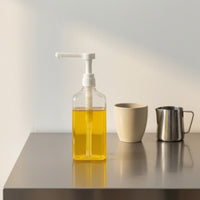 Syrup Bottle with Pump Portionmeasured Syrup Dispenser with Pump Clear for Baristas, Kitchen