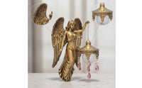 Gentle Glow Angel Wall Lamp Elegant Wall Lamp with Lantern Artistic Sconce Vintage for Collectors, Entryway, Hallway