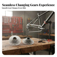 Cycle Cassette Wide Compatibility Bike Flywheel 9 Speed Bike Cassette Fluid Shifting Rear Sprockets Long-Lasting