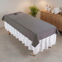 Beauty Salon Bed Sheet Washable Reusable Massage Bed Sheet Oil-Resistant Professional Linens for Estheticians, Spas