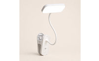 LED Clamp Desk Lamp Touch Control Clamp-on Lamp Adjustable Gooseneck Light Compact for Bedside, Dorm Room