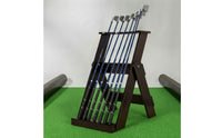 Stable Foldable Golf Club Rack Wooden Golf Club Rack for Indoor