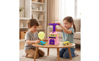 STEM Balloon Powered Car with Launcher Battery-Battery-Not-Required Balloon Launcher Toy Set Interactive Air-Powered Car Toy Manual for Preschoolers