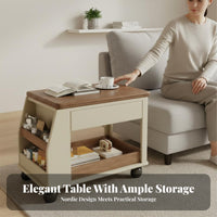 3-Tier foldable Utility cart Easy Mobility Mobile End Table for Living Room