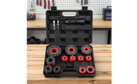 15 Pieces Wheel Hub Cleaning Brush Instant-Mount Rust Removal Brush with Case Scrubbing Tool for Garage