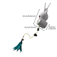 Rechargeable Electric Retractable Feline Teaser Stimulates Instinct Automatic Hanging Feline Toy Space-Saving Pet Supplies for Cats, Kittens, Indoor