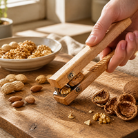 Beechwood Peanut Sheller and Nut Cracker Tool