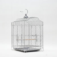 Bird Cage with Pull-out Tray Stainless Steel Hanging Bird Cage Easy to Clean Birdcage for Budgies, Finches