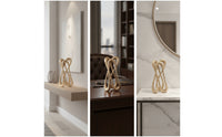 Abstract Art Sculpture Textured Tabletop Sculpture Modern Statue for Office Desk
