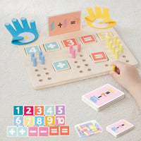 Wooden Math Learning Board Hands-on Learning Wooden Math Board for Homeschool
