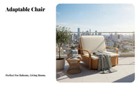 Foldable Design Fold-extendable Single Lounger twofoldUse Sleeper Chair Space-Saving transformable Seating Multi-Functional for Apartment Dwellers, Office Workers, Students, Small Spaces, Living Room, Bedroom