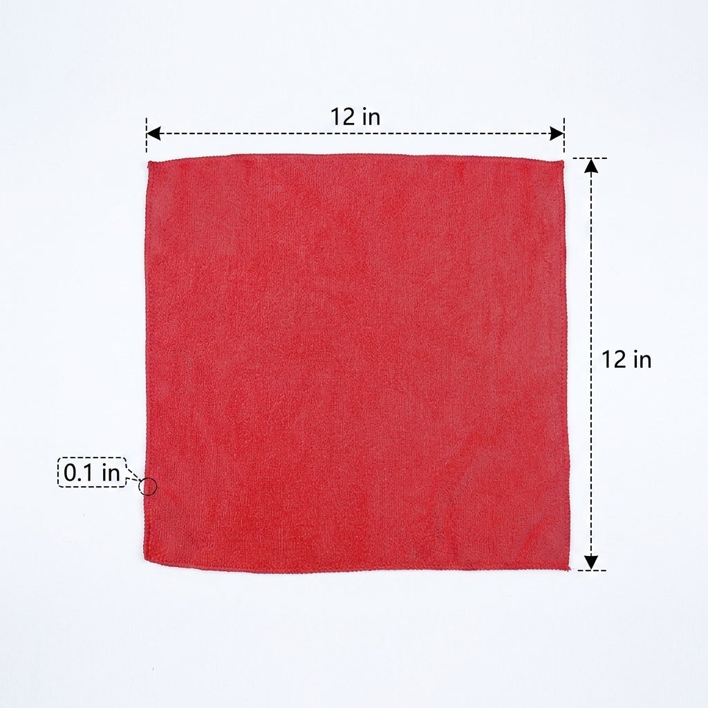 Microfibre Cloth 40x40cm and Non-linting Cloth, Highly Absorbent Microfibre Towel, Fast-drying for Kitchen, Car, Floor and General Dust Removal