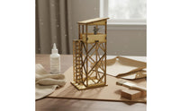 Highly Detailed 1:72 Scale Watchtower Model Easy to Assemble DIY Lookout Structure Removable Roof Miniature Scene Kit for Hobbyists