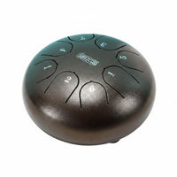 Lotus Inspired Design Steel Note Drum Ethereal Sound Percussion Instrument Beginner Friendly Handpan Portable for Meditators, Yoga Practice Practitikitrs, Music Lovers, Meditation, Relaxation, Home, Outdoor Garden