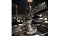 Beer Keg Dispenser Tapping  Brushed Silver Keg Coupler with Pressure Relief Pressure Release Mechanism Sturdy for