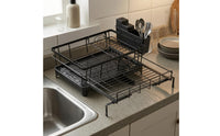 Adjustable Dish Drying Rack Multifunctional Countertop Dish Storage Area Saving