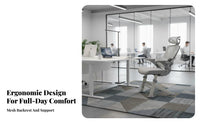 Ergonomic Design Sled Base Chair spinerest support Office Furniture Padded Seat Indoor Seating Sturdy Frame for Home Users, Students, Reception personnel, Study, Conference Room