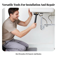 Faucet U-Shaped Plate Fastener Sturdy Brass Faucet Installation Socket Tool for DIY Hobbyists