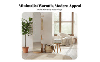 360-Degree Rotation Rotating Mirror and Coat Stand Multi-Functional Freestanding Clothes Organizer Space-Saving Garment Rack Sturdy Construction for Families, Homeowners, Entryway, Hallway, Apartment, Dressing Room