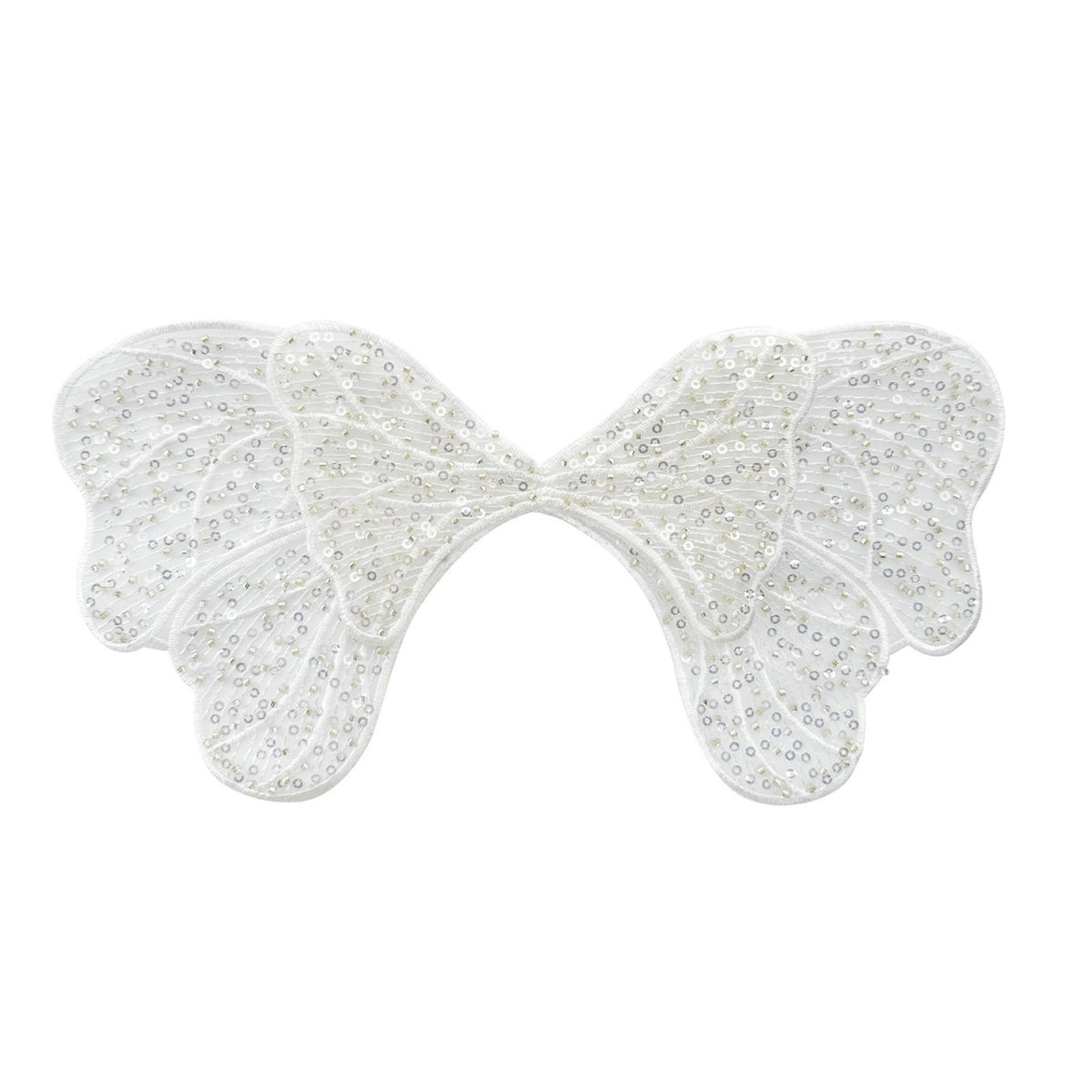 Three-Dimensional Butterfly Lace Applique Embroidered Butterfly Applique Transparent Embellishment Textured for Crafters, Costume Designers, Sewing Projects, Stage Costumes, Hat Making