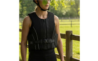 Equestrian Vest with Adjustable Strap Sleeveless Shielded Vest Contoured Horse Riding Equestrian Guard for Equestrians, Riders