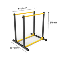 Multi-Functional Home Gym Parallel Station Non-Slip Grips Bar Station Stable Base Heavy Duty Stands Floor Protection Feet for Gymnasts, Beginners, Adults, Indoor