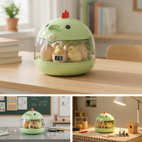 Egg Incubator with Transparent Shell Adjustable Temperature Tabletop Egg Incubator Beginner-Friendly for Beginners, Home Science