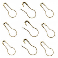 100 Pieces Gourd Safety Pins Assorted Colors Bulb Stitch Markers DIY Friendly