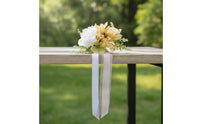 Lightweight Artificial Flower Decoration Hanging Flower Ornament with Ribbon Colorful Artificial Flowers Soft for Car Mirror, Chair Back, Weddings