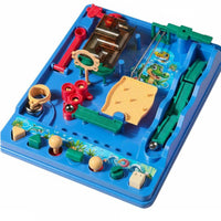 Marble Maze Game Interactive Maze Board with Marbles Child-Friendly Marble Run for Kids, Boys and Girls