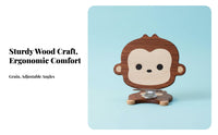 Monkey-Shaped Reading Rack Adjustable Multi-Angle Reading Easel for School, Kids