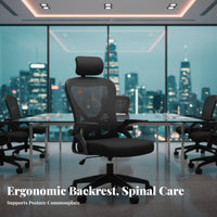 Ergonomic High-Back Mesh Recliner Reclining Function Seating Solution for Gamers