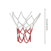 Basketball Hoop Chain Net Heavy Duty Metal Basketball Net Indoor and Outdoor for Coaches, Driveway, Playground
