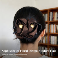 Updo Hair Clip Elegant Design Ponytail Holder Claw Versatile Styling Decorative Updo Hair Holder for Women, Adults, Daily Wear, Office, Parties
