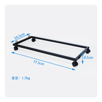 Multi-Purpose Rectangular Moving Dolly Effortless Rolling Casters Heavy Duty Appliance Mover Uncovered Frame Dolly Cart for Movers, Warehouse Workers, Loading Dock