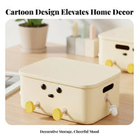 Character-Themed Crate Cute Design Household Organizer Decorative for Students
