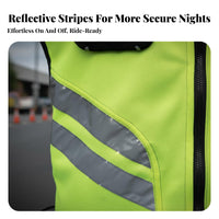 Reflective Motorcycle Vest Breathable Bright Motorcycle Safety Vest Safety Gear Lightweight Quick Drying