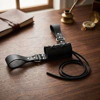 Laced Frog Blade Scabbard Metal Rings Blade Scabbard Harness Retro Medieval Belt Lightweight for Across the Body