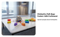 Glossy Finish Bunny Run Game Cartoon Style Pull Cord Rabbit Game Dice Die for Tabletop