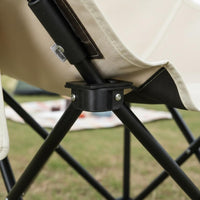 Lightweight Folding Moon Chair Easy to Set up Outdoor Seating for Camping, Bbq
