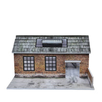 1:64 Scale Brick Factory Scene Printed Ground Industrial Factory Model Textured Assembled Facade Model Realistic