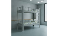 Metal Bunk Bed Space-Saving Bunk Bed with Ladder Furniture for Teens, Students, Small Bedroom, Dormitory, Shared Room