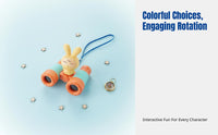 Children's Binoculars, 8x Magnification, HD, Bunny Design, Lightweight, Preschool, Random Color