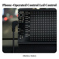 Glowing Eye Car Light USB Powered LED Car Sign Remote Control Flexible LED Array Panel for Truck Drivers, Business Owners