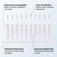 Phone Charging Port Cleaning Brush Kit 50 Pack, Crevice Brush for Speaker Dust Removal, Small Detail Brush Tool for Accessories Cool Gadgets